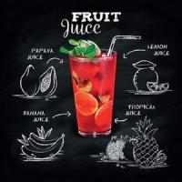 Ф3003 Салфетки бумажные 3сл 24см 20л Fruit juice