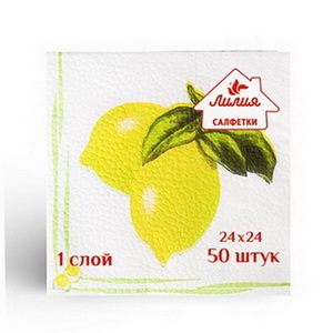 Ф2100 СФ Лилия 24х24 с рисунком 1сл 100л, 36 в тр.уп. Кофе