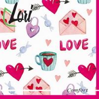 Ф2211 Салфетки бумажные 2сл.(Love) *16