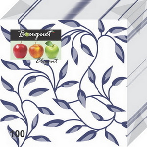 ф949 Салфетки 24х24, 1сл, 100 л, Bouquet Elegant 