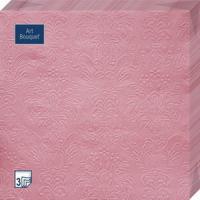 ф61 Салфетки Art Bouquet 33*33, 3хсл, 16шт. Барокко Античный розовый/12
