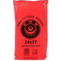 Е9928 Пакет фасовочный, ПНД 24x37 (7) В пластах WWW красная (арт 70044) Россия [упаковка] 