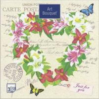 ф298 Салфетки Art Bouquet 33*33, 3хсл, 20шт. 