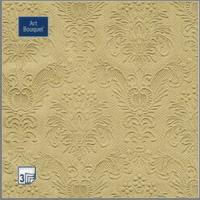 ф64 Салфетки Art Bouquet 33*33, 3хсл, 16шт. Барокко Бронзовый/12