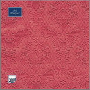 ф63 Салфетки Art Bouquet 33*33, 3хсл, 16шт. Барокко Бордовый/12