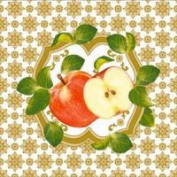 золотая скатерть с яблоками