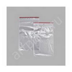 Е9980 Пакет Zip Lock 20х25 35 мкм (с красной полосой) (00266)  Китай 1509980