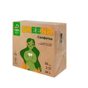 Ф2330 СФ Greena  24х24 2сл 50л, 48 в тр.уп. Крафт