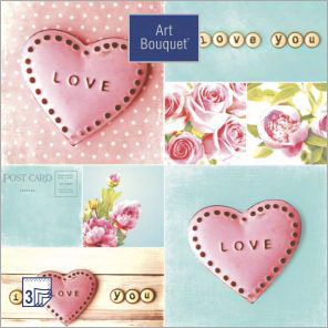 ф280 Салфетки Art Bouquet 33*33, 3хсл, 20шт. 