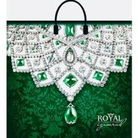 Е9411 Пакет ПЭ с пластмассовыми ручками 38х35+10 (90) Интерпак ламинация (Изумруд) Россия 
