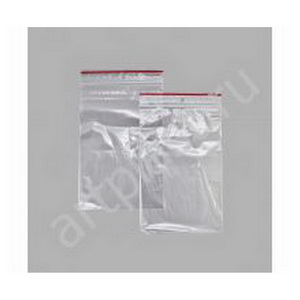 Е9996 Пакет Zip Lock 8х18 35 мкм (с красной полосой) Китай 