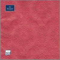 ф63 Салфетки Art Bouquet 33*33, 3хсл, 16шт. Барокко Бордовый/12