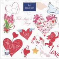 Ф33 Салфетки Art Bouquet 33*33, 3хсл, 20шт. 