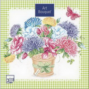ф287 Салфетки Art Bouquet 33*33, 3хсл, 20шт. 
