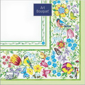 ф293 Салфетки Art Bouquet 33*33, 3хсл, 20шт. 