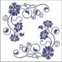 ф944 Салфетки 24х24, 1сл, 100 л, Bouquet Elegant 