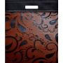 Е2312  Пакет ПЭ с вырубной ручкой 38х45+6 (60) Тико глянец (Кожаный узор) Россия
